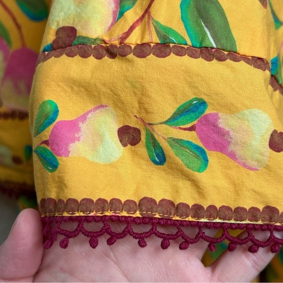 Farm Rio Mini Cashew Midi Dress yellow extra small - Picture 8 of 15